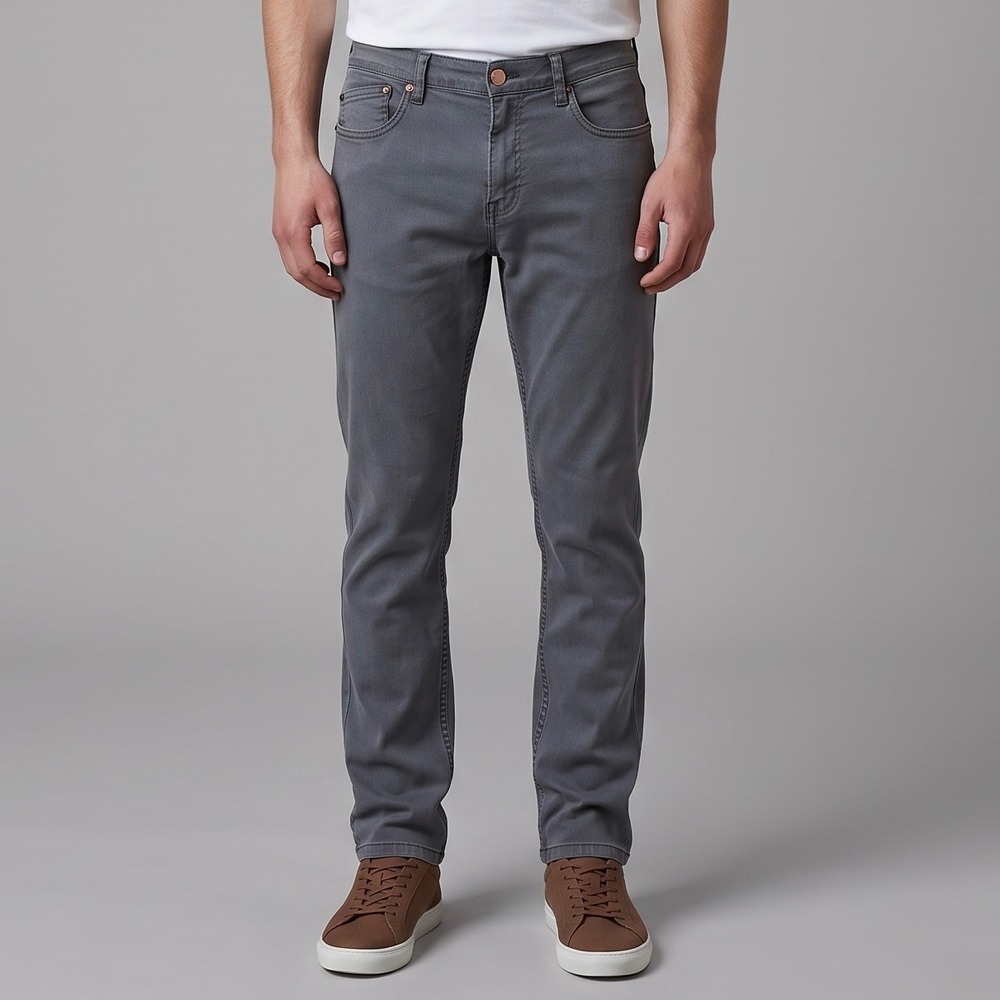 Mugsy Logans Jeans Mens 32x31 Grey Slim Fit Stretchโ Comfort Denim FLX8NBG